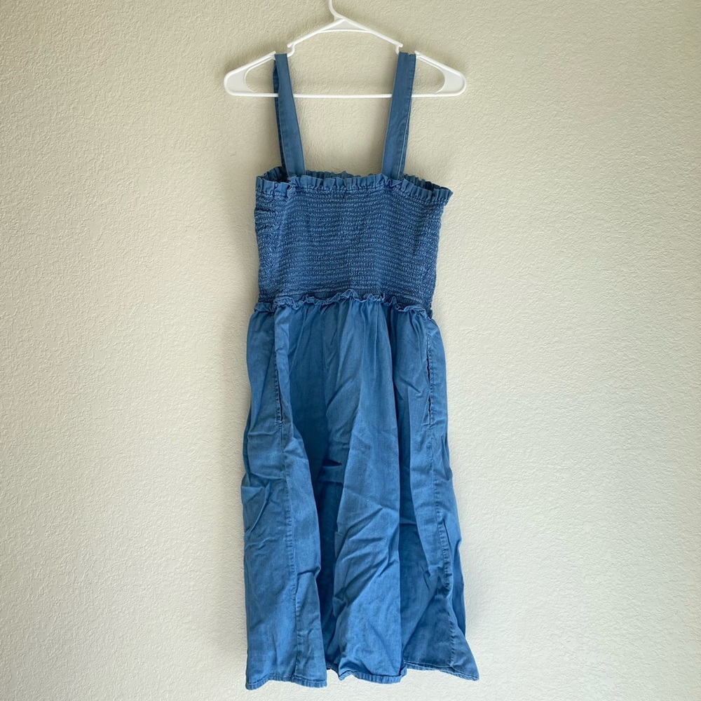 a.n.a Blue Midi Dress
